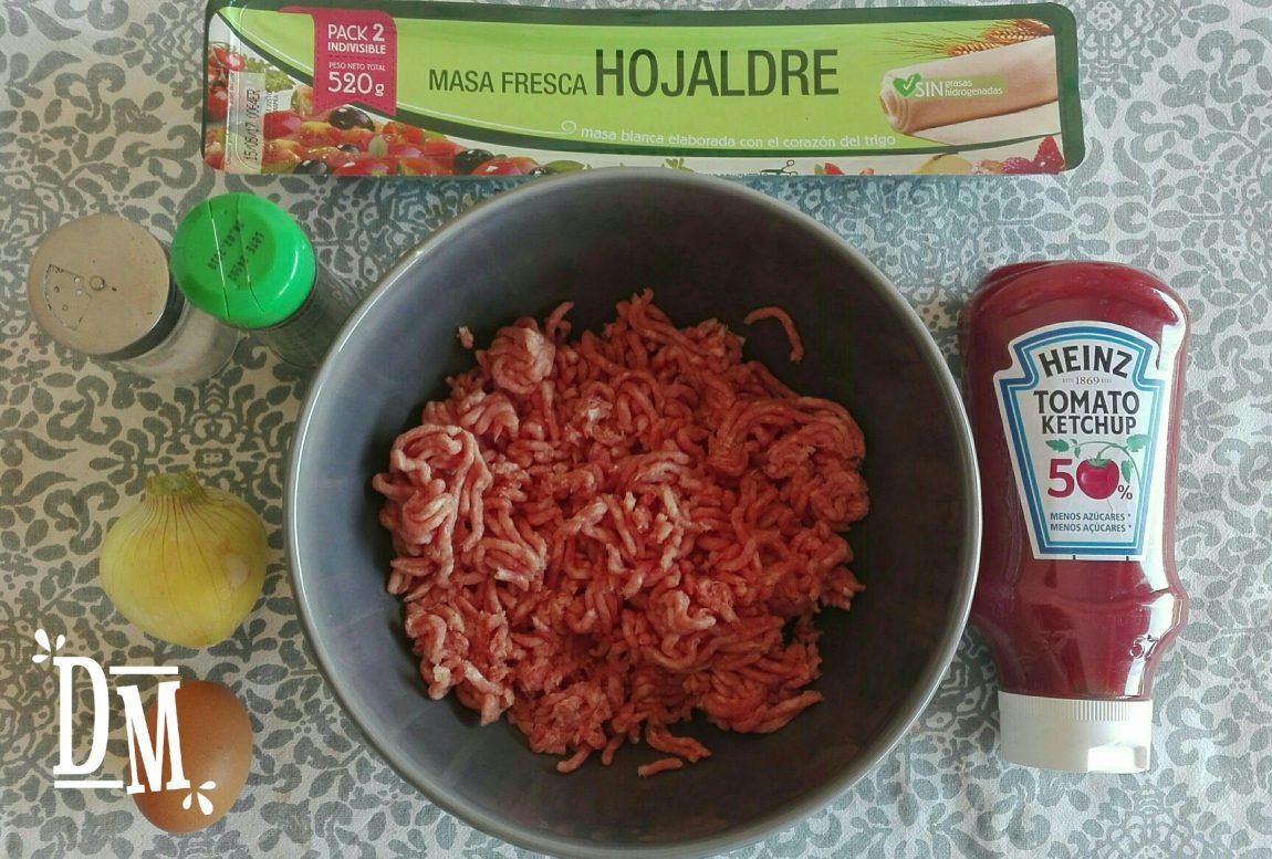 Pastel de carne con hojaldre No soy una Drama Mamá